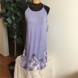Apt 9 floral chemise Woman’s size Medium shirred design with lace trim